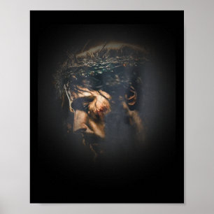 Jesus Vintage 90er Jahre Grafik-Shirt Poster