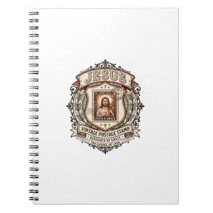 Jesus Vintage-Postage-Stempel Jesus Vintage-Postag Notizblock