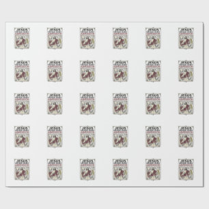 Jesus Vintage Ticket Eintritt Jesus Vintage Ticke Geschenkpapier