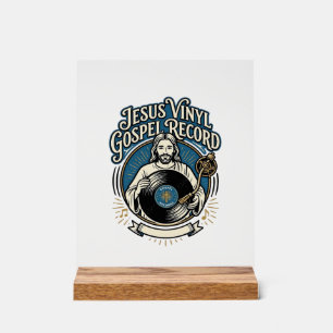 Jesus Vinyl Gospel Schallplatte Jesus Vinyl Schall Acrylschild
