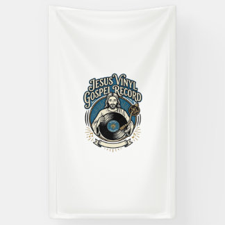 Jesus Vinyl Gospel Schallplatte Jesus Vinyl Schall Banner