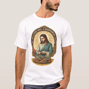Jesus völlig entleerte flache Yoga-Kugel Gym-Humor T-Shirt