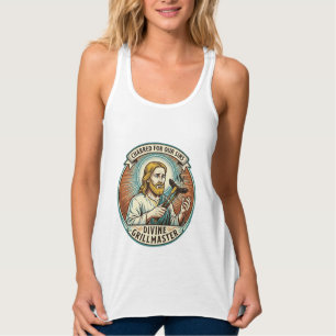 Jesus völlig schwarz verbrannter Hot Dog BBQ Humor Tank Top