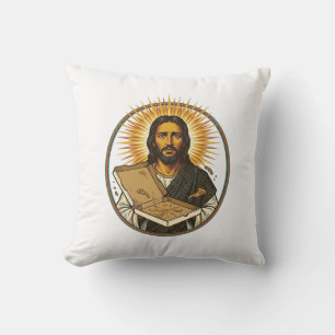 Jesus von leerer Pizzaschachtel getäuscht Party-Es Kissen
