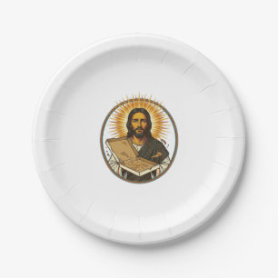 Jesus von leerer Pizzaschachtel getäuscht Party-Es Pappteller