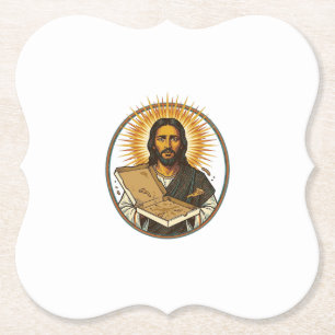 Jesus von leerer Pizzaschachtel getäuscht Party-Es Untersetzer
