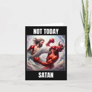 Jesus Vs Satan in einem Boxkampf - nicht heute Sat Karte
