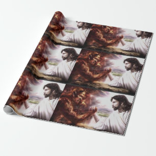 JESUS VS the DEVIL Geschenkpapier