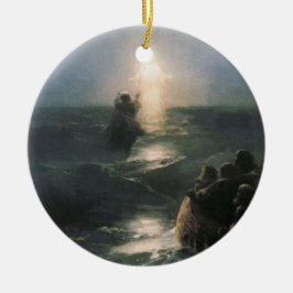 Jesus Walking auf Wasser, Ivan Aivazovsky Malerei Keramikornament