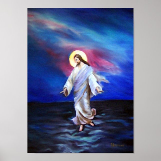 Jesus walking on the water....... poster (Vorne)