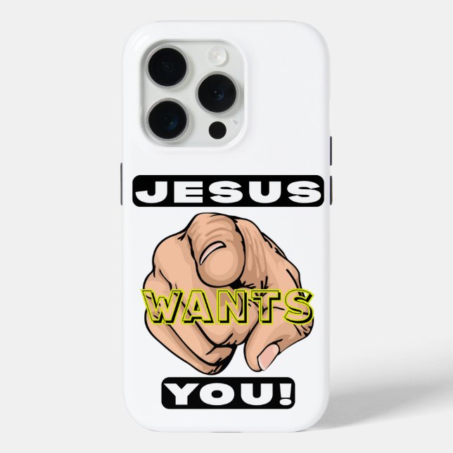 Jesus Wants You Phone Case (Rückseite)