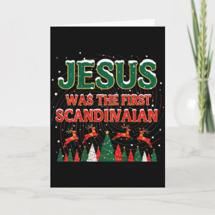 Jesus war der erste Vogelscheuchen hässlicher Swea Karte