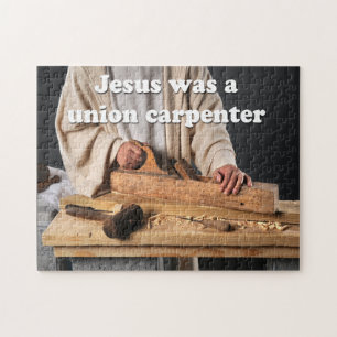 Jesus war ein Gewerkschafts-Tischler-Puzzlespiel Puzzle
