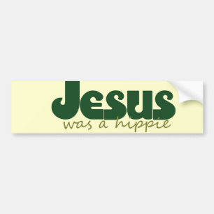 Jesus war ein Hippie Autoaufkleber