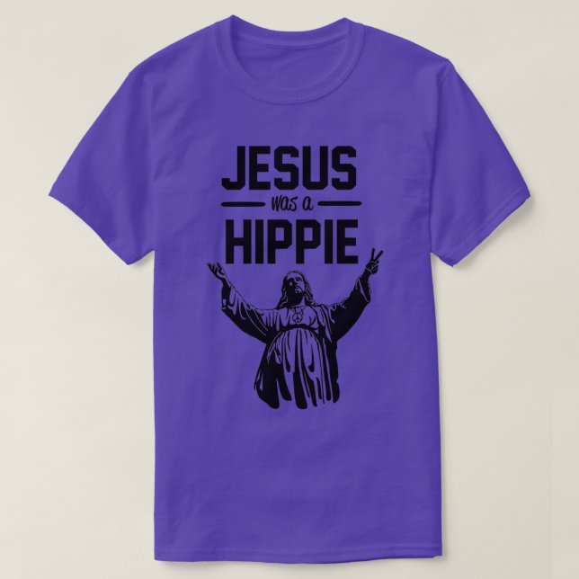 Jesus war ein Hippie T-Shirt (Design vorne)