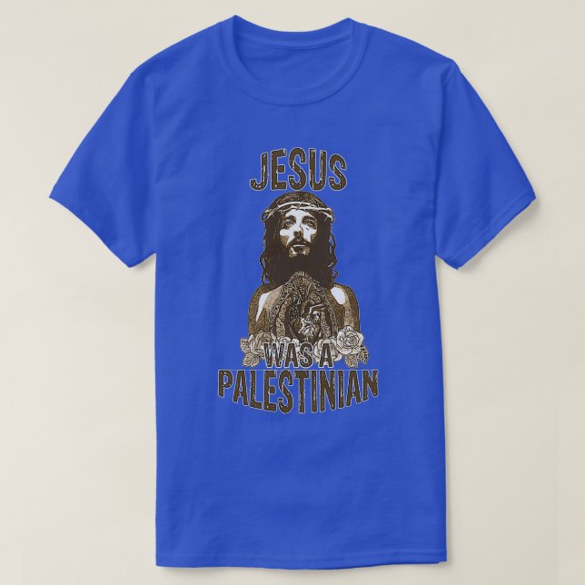Jesus war ein Palästinenser T-Shirt (Design vorne)