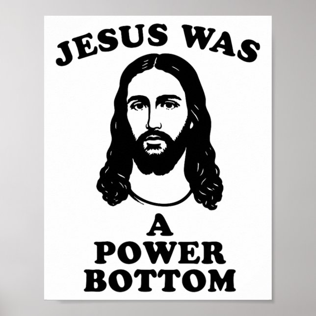 Jesus war ein Power Bottom Lustiger Pride Weihnach Poster (Vorne)