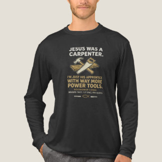 Jesus war ein Zimmermann, viel mehr Elektrowerkzeu Tri-Blend Shirt