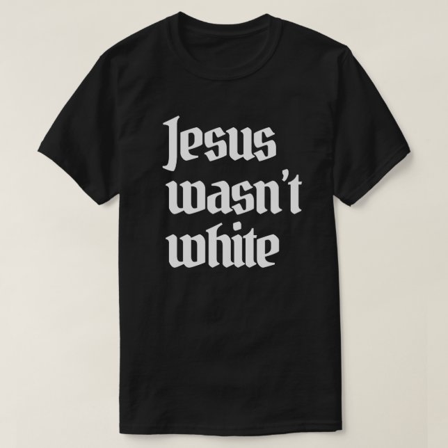 Jesus war kein weißer, klassischer Rundaufkleber T-Shirt (Design vorne)