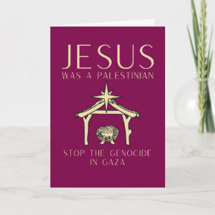 Jesus war palästinensischer Weihnachten Gaza Mensc Karte