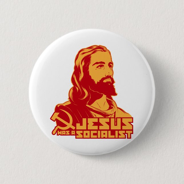 Jesus war Sozialist Button (Vorderseite)