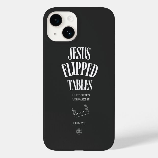 Jesus warf Tische um – ich visualisiere es nur oft Case-Mate iPhone Hülle (Rückseite)