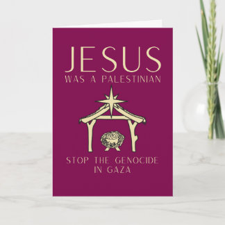 Jesus Was Palestinian Christmas Gaza Human Rights Karte