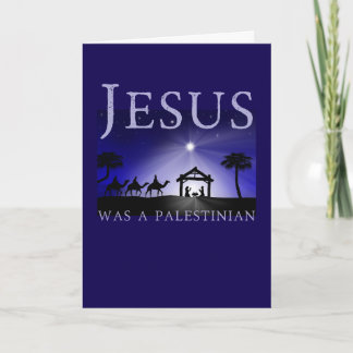 Jesus Was Palestinian Christmas Orthodox Catholic Karte