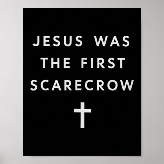 Jesus Was The First Ecrow – Minimalist Christian S Poster (Vorne)