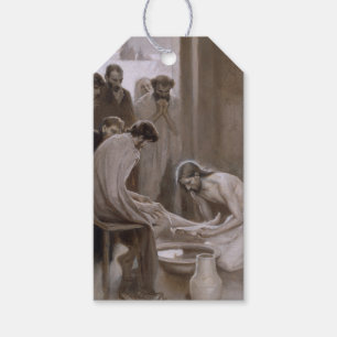 Jesus wäscht die Füße seiner Jünger Geschenkanhänger