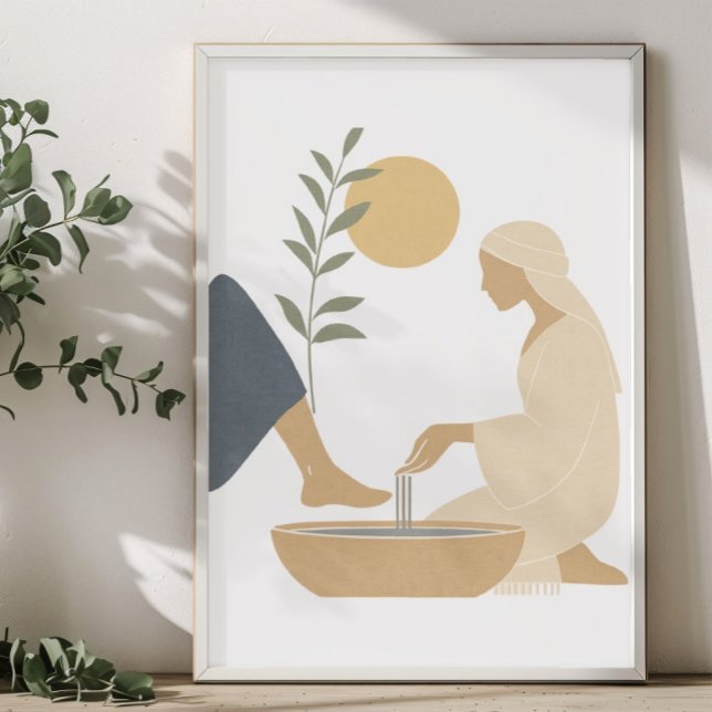 Jesus Washing Feet Poster (Von Creator hochgeladen)