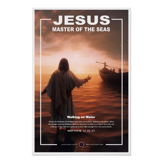 Jesus - Wasserwandern 1 Poster (Vorderseite)
