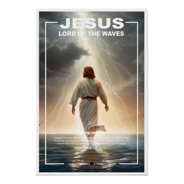 Jesus - Wasserwandern 2 Poster (Vorderseite)