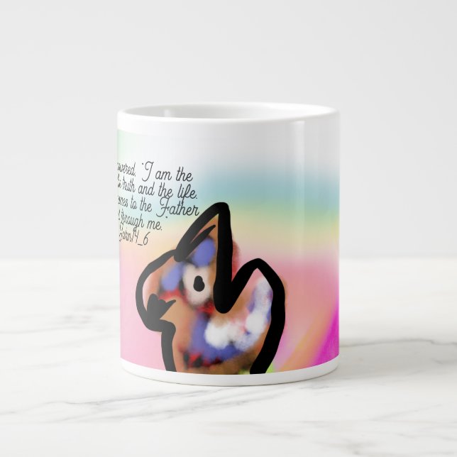 jesus way Jumbo-Tasse (Vorderseite)