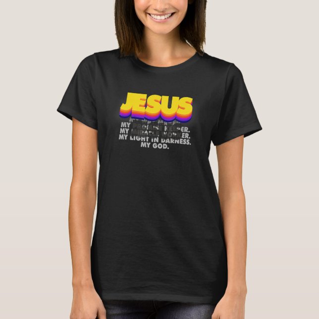 Jesus Way Maker verspricht Miracle Worker Lamp zu  T-Shirt (Vorderseite)
