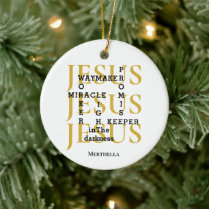 JESUS Waymaker Christlich Keramik Ornament