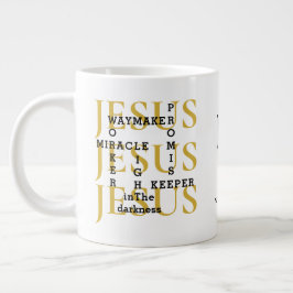 Jesus Waymaker Monogram Christlich Coffee Tasse