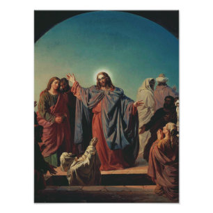 Jesus Wecke Lazarus von Robert Wilhelm Ekman Fotodruck