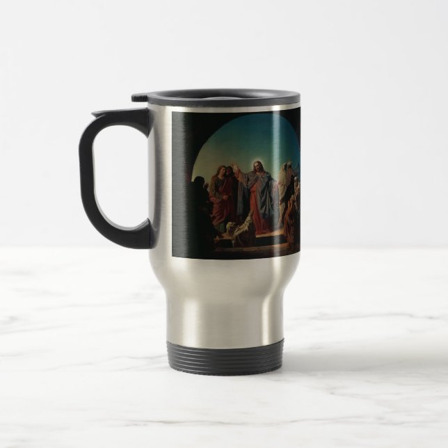 Jesus Wecke Lazarus von Robert Wilhelm Ekman Reisebecher (Links)