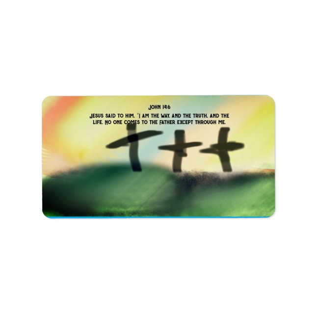 Jesus-Weg Adressaufkleber (Vorne)