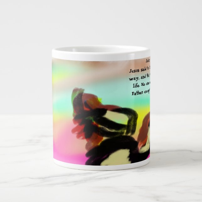 Jesus Weg  Jumbo-Tasse (Vorderseite)