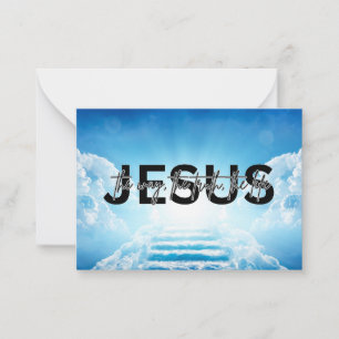 Jesus Weg, Wahrheit, Leben Johannes 14:6 Himmel Tr Mitteilungskarte