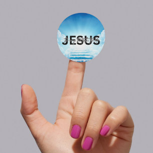 Jesus Weg, Wahrheit, Leben Johannes 14:6 Himmel Tr Runder Aufkleber
