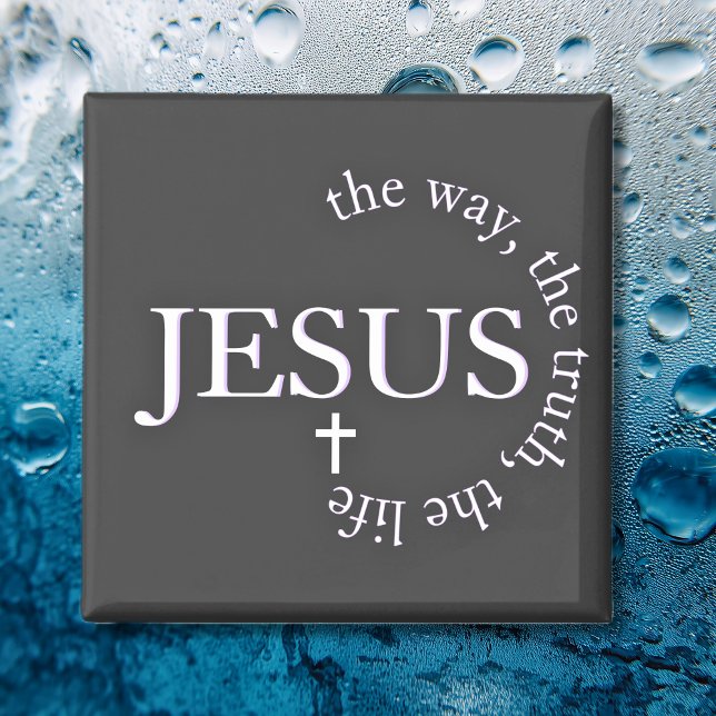 Jesus Weg, Wahrheit, Leben Johannes 14:6 Kreuz Magnet (Jesus way, truth, life John 14:6 Cross Magnet)
