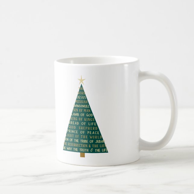 Jesus-Weihnachtsbaum-Namen Kaffeetasse (Rechts)