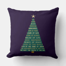 Jesus-Weihnachtsbaum-Namen Kissen
