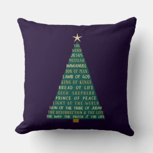 Jesus-Weihnachtsbaum-Namen Kissen