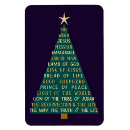 Jesus-Weihnachtsbaum-Namen Magnet