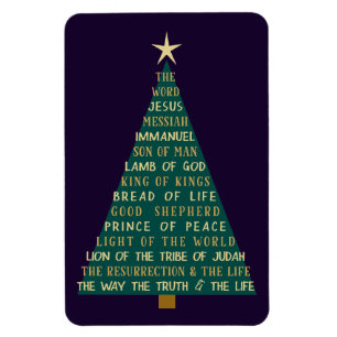 Jesus-Weihnachtsbaum-Namen Magnet
