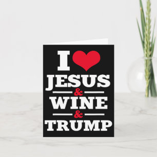 Jesus Wein Trump Religiöse Christliche Glaube Mama Karte